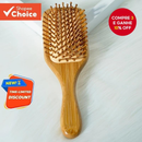 Escova De Cabelo De Bambu Natureza Antiestática De Madeira Couro Cabeludo Massagem Pente Almofada De Ar Ferramentas De E