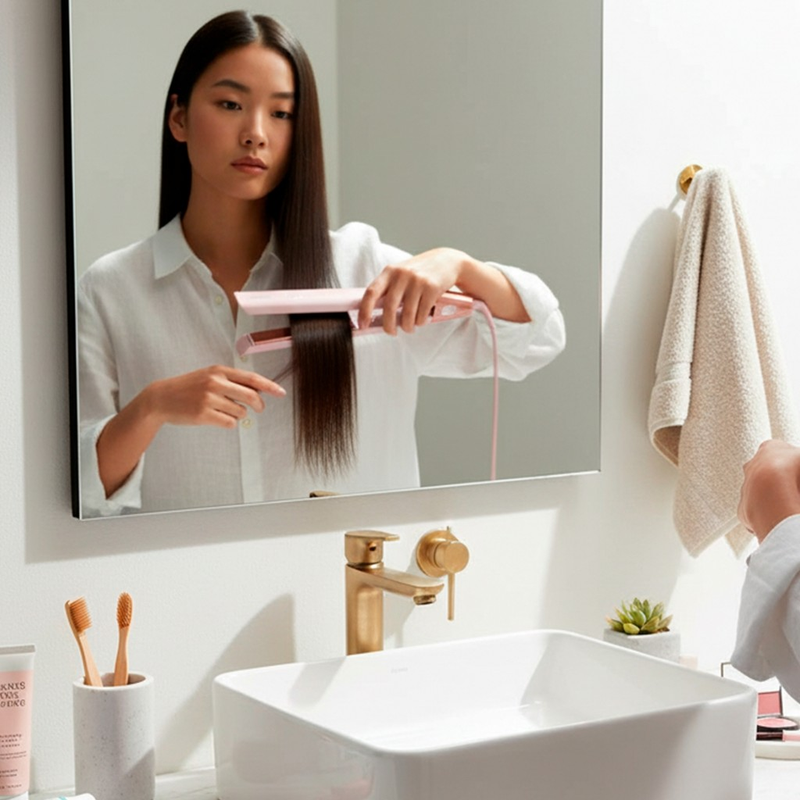 Prancha Britânia BPR04 Titanium 230 °C Bivolt Linha Viih Tube Ion Tourmaline Profissional