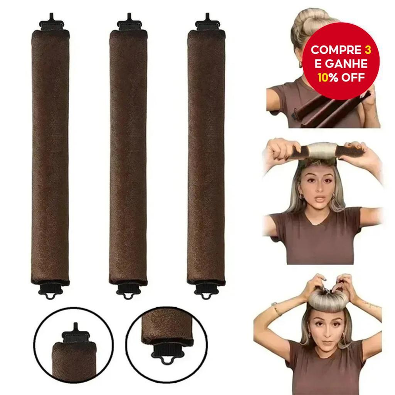 3 Pçs Ferros De Ondulação Sem Calor Macio Elástico Preguiçoso Modelador Dormir Gancho Ferramentas Cabeleireiro
