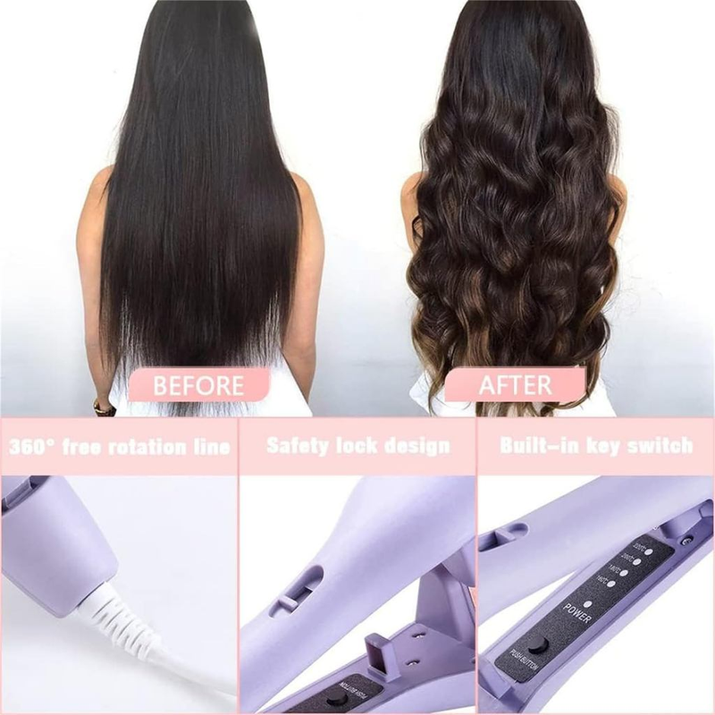 Ondulador Profissional 2 Barris 32mm 110V/220V – Cerâmico com Temperatura Ajustável