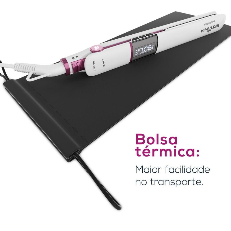 Prancha de Cabelo Britânia Íon Tourmaline Bivolt BPRE01A