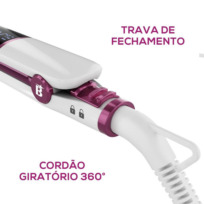 Prancha de Cabelo Britânia Íon Tourmaline Bivolt BPRE01A