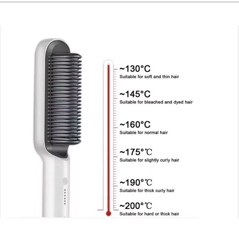 Escova Alisadora Anion Hair Pro 3 em 1 , Secador, Chapinha e Modelador de Cachos Bivolt fang