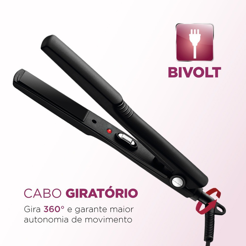 Prancha Chapinha Alisadora Tourmaline Ceramic - P-15 Mondial