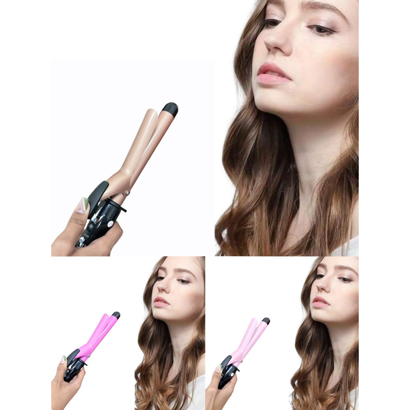 Modelador de cachos elétrico, aquecimento rápido, adequado para cachos grandes e pequenos