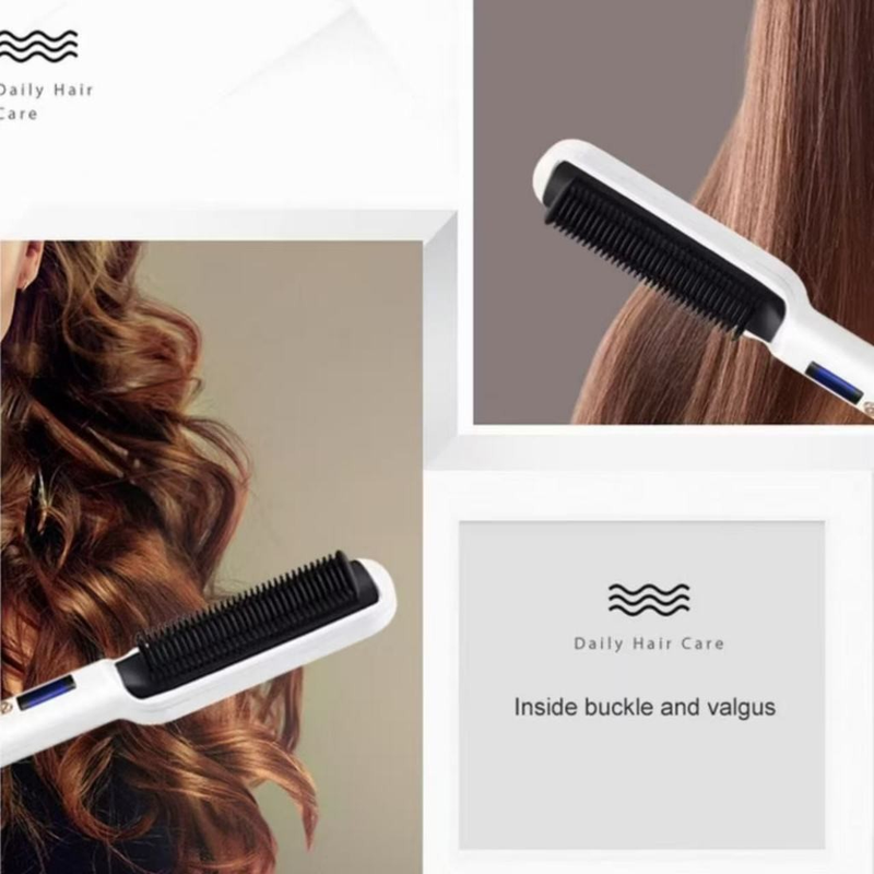 Escova Alisadora Anion Hair Pro 3 em 1 , Secador, Chapinha e Modelador de Cachos Bivolt fang