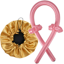 Kit Com Modelador De Cachos + Touca Cetim Dupla Face Com Regulador