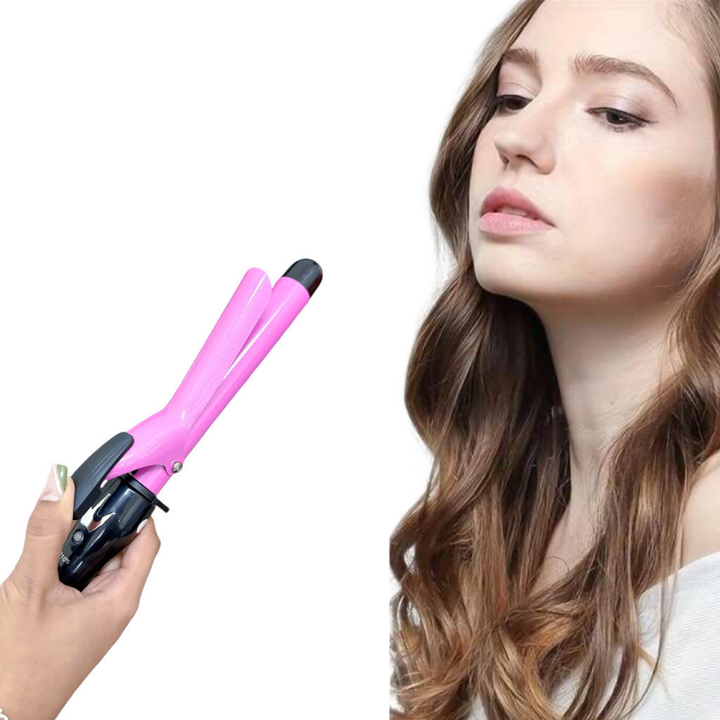 Modelador de cachos elétrico, aquecimento rápido, adequado para cachos grandes e pequenos