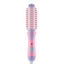 Mini Escova enrola cabelo chapinha bivolt portátil alisadora 2em1