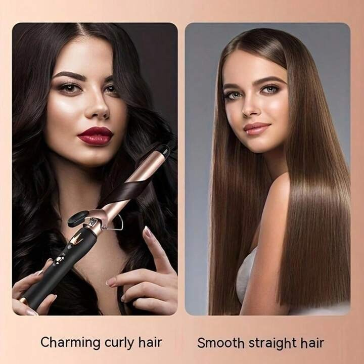 Modelador de cachos elétrico, aquecimento rápido, adequado para cachos grandes e pequenos