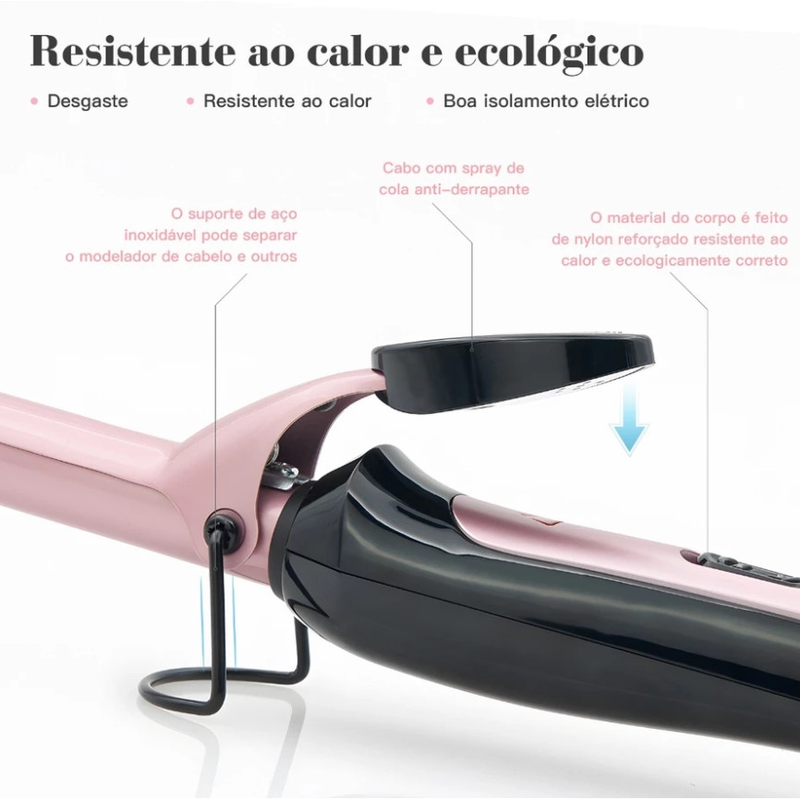 Modelador De Cachos Profissional 19mm Bivolt Ferro Ondulador