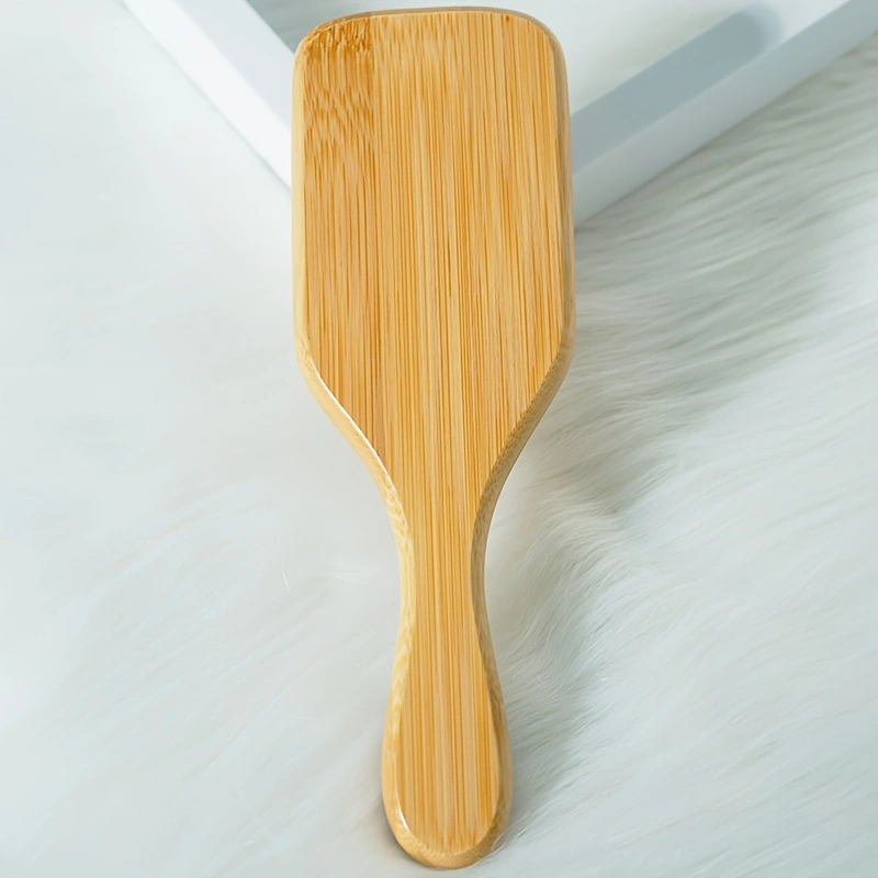 Escova De Cabelo De Bambu Natureza Antiestática De Madeira Couro Cabeludo Massagem Pente Almofada De Ar Ferramentas De E